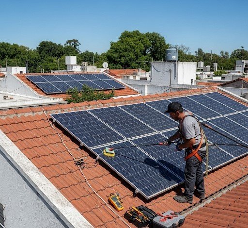 Mantenimiento de paneles solares